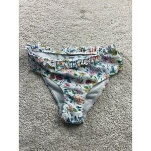 Crown & Ivy Kids Girls Floral Swim Bottom Size 16 Ruffle Trim
